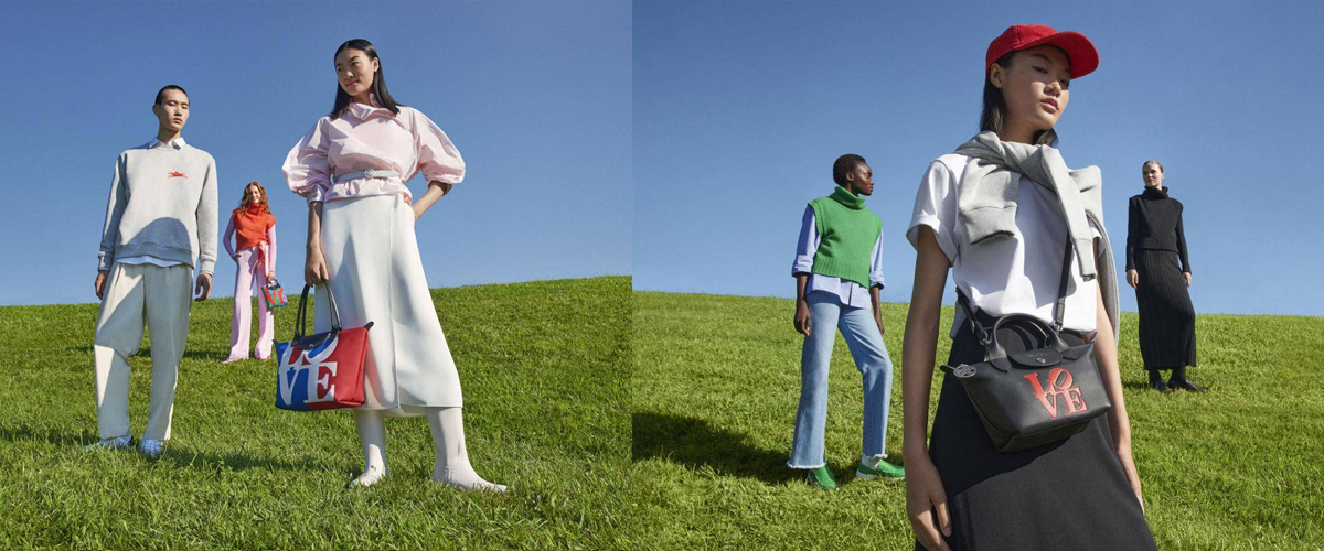 LONGCHAMP X ROBERT INDIANA 经典艺术作品邂逅世人喜爱的手袋